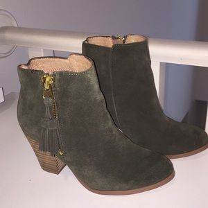 Aldo Olive green booties